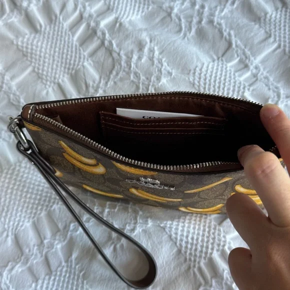 Coach Banana Print Wristlet - Picture 3 of 4